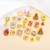 Colgante de Esmalte Chapado en Oro de Aleación Estilo Chino Mahjong León Cuentas Espaciadoras Colgante Accesorios de Cuentas para Pulsera Collar DIY Hecho a Mano