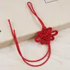 Nudo Doble Línea Nudo Largo Nudo Ping An Seda de Hielo Rayón Borla Fleco Flecos Joyería Accesorios Hechos a Mano Nudo