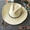 Sombrero de mezclilla Sombrero de paja español para hombre Sombrero de sol de verano para mujer Protección solar de ala ancha Sombrero de playa tejido plegable