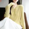 Camiseta de Punto de Cuello en V Otoñal para Mujer 2026 Nuevo Estilo Primavera y Otoño Ropa Interior Superior Suéter Elegante para Mujer Tallas Grandes Otoño e Invierno