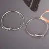 Brincos de argola grandes exagerados da moda 35/50mm brincos de argola redonda acessórios para brincos feitos à mão diy