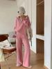 Conjunto de suéter tejido de dos piezas para mujer estilo occidental de otoño e invierno, holgado, con solapa, media cremallera, estilo casual, para combinar con todo