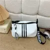 Bolso de Hombro de Tela Oxford de Gran Capacidad para Mujer 2025 Nueva Moda Rayado Bolso de Viaje Bolso Cruzado de Moda de Nicho