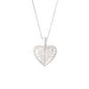 Transmisión en vivo europea y americana más vendida avanzada exquisita corazón de melocotón hueco Oso de Diamante collar todo diamante amor todo-partido cadena de clavícula femenina