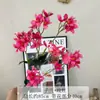 Flores de Orquídea Artificiales para Fondo de Techo de Salón de Bodas Decoración Floral, Guía de Pasillo, Arreglo Floral de Techo Alto, Orquídea de Nieve Fragante