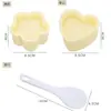 Juego de Moldes para Bolas de Arroz para Niños Tamaño Triangular Flor de Ciruelo Corazón Molde Casero DIY Almuerzo de Arroz Transfronterizo
