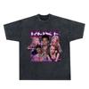 Amazon comércio exterior lavado marca de moda velha americana verão algodão solto casal masculino meia manga manga curta camiseta eBay