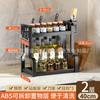 Estante de Almacenamiento de Condimentos de Cocina Organizador de Encimera para Aceite, Sal, Salsa y Vinagre Especiero Estante de Almacenamiento de Escritorio