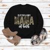 Amazon deseo moda otoño e invierno ropa de mujer Suéter de manga larga con estampado de letras Glitter Dirt mama