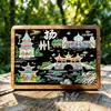 Imán de Refrigerador de Madera de Yangzhou Magnético Conmemorativo de Viaje Delgado Lago del Oeste Jardín He Guanyuan Check-In Regalos Culturales y Creativos Listo para la Venta
