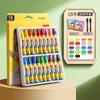 Barra de pintura al óleo Deli para niños, crayones seguros, no tóxicos, no ensucian las manos, especial para jardín de infantes, caja de 36 colores solubles en agua