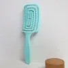 Novo pente tipo costas ocas Pente de cabelo portátil de alto valor para meninas Pente macio e apertado para massagem no couro cabeludo Pente de costela