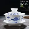 Nine Residence Cerámica Gaiwan Taza de Té Cuenco de Té Celadón Juego de Té Tapa Repuesto Kung Fu Sancai Grande Fábrica de Porcelana Blanca Dehua