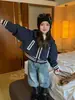 Roupas Infantis Weiniguo 2026 Outono Nova Roupa Infantil Moda Meninas Jaqueta com Capuz Bordado de Letras Casaco de Outono