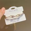 Pulsera de circonio de lujo ligero blanco estilo coreano 2023 pulsera de diseño de diamante de nicho pulsera exquisita J806