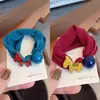 Nudo para Cola de Caballo Nuevo Estilo Coreano de Gama Alta con Diseño de Caramelo M&M, Banda Elástica Ensanchada, Cuerda para Cola de Caballo de Niña Linda al por Mayor