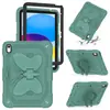 Funda Protectora Adecuada para Tableta Apple iPad Air4/5 de 10.9 pulgadas, Silicona Anti-Caídas, Soporte Creativo de Mariposa, Cubierta Protectora