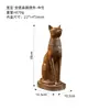 Estatueta Criativa de Gato Egípcio Exótico Artesanato de Resina, Suportes de Livro Decorativos Práticos, Castiçais, Presentes Decorativos Suaves