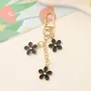 Ins Llavero Colgante de Flor de Acrílico Colorida para Coche Accesorios de Flor Creativos DIY Colgante para Cubierta de Auriculares Bolsa