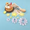Molde de Corte com Estampa de Crisântemo Bolo Falso Biscoito DIY Molde de Decoração de Flores