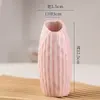 Jarrón pequeño de cerámica de estilo europeo, arreglo de flores secas hidropónicas frescas, adornos decorativos para sala de estar, dormitorio, hogar y escritorio.