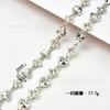 Cadena de Aleación al por Mayor con Diamantes, Cadena Gruesa de Garra de Corazón, DIY Ropa Cadena de Cintura Correa de Hombro Accesorios Decorativos, Accesorios para Zapatos, Pedrería