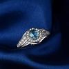 Anillo de plata 925 chapado en oro de deseo explosión caliente caliente europeo y americano anillo de forma de resorte de diamante completo anillo de mano para mujer al por mayor