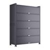 Gabinete de almacenamiento de acero nuevo, anti-mirones, de gran capacidad, para el hogar, impermeable y a prueba de polvo, con puerta giratoria, altura del piso, gabinete de almacenamiento multicapa