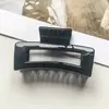 Presilha de Cabelo Retangular Oca Estilo Coreano em PC, Presilha de Cabelo Geométrica Grande, Penteado Dongdaemun, Presilha de Cabelo Elegante e Versátil para a Parte de Trás da Cabeça