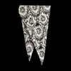 Lenço de Seda Twill com Padrão de Diamante, Versátil, para Mulheres, Seda de Amora, Lenço de Pescoço para o Dia a Dia de Luxo Leve, Coleção de Lenços Longos Estampados Vintage