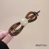 Accesorio para el Cabello Semirecogido Estilo Nuevo 2026: Pinza de Plátano de Malla, Pinza de Garra Francesa con Lazo Negro, Pinza para el Cabello de Lunares para la Parte Posterior de la Cabeza