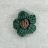 Flor Plissada Estilo Hyuna Fofa Flor de Lã Tricotada DIY Acessórios para Roupas Flor de Crochê à Mão Broche de Flor Acessórios para Bagagem