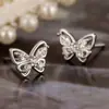 Cao Shi Brincos Simples de Borboleta Estilo Coreano para Mulheres, Joias Doces para Uso Diário, Joias Elegantes e Populares
