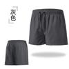 Shorts de Fitness de Verano para Hombre, Pantalones Cortos de Entrenamiento para Correr, Pantalones Capris Casuales de Fitness de Talla Grande, Secado Rápido, Doble Capa, Shorts Deportivos