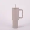 Copo Térmico Transfronteiriço 30oz Alta Capacidade Estiloso Copo de Gelo Portátil para Exterior Copo com Canudo Copo de Carro Venda por Atacado