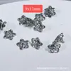Colgante de Flor de Loto de Plata Sanqi de Plata Vieja de Shanxi Pequeñas Flores Accesorios Componentes para Manualidades y Joyería DIY
