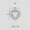 En Stock Acero Inoxidable Colgante Corazón Hueco Collar Pendientes Encanto Hueco en Forma de Corazón Accesorio de Joyería Hidráulica Colgante