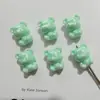 Pulsera Colgante de Collar con Cuentas de Oso de Dibujos Animados Colorido Acrílico Oso con Cuentas Hecho a Mano DIY Colgante para Cadena de Teléfono Móvil Accesorios
