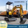Fabricante de escavadeira elétrica de 1 tonelada, pequena escavadeira agrícola para pomares, escavadeira de vala, nova escavadeira de bateria de energia