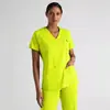 Uniforme de Enfermeira, Conjunto de Roupas Laváveis, Leve, Respirável, Resistente a Manchas, Resistente ao Desgaste, Roupas de Trabalho de Alta Elasticidade, Uniforme Específico para Hospital