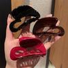 Ácido Acético Estándar de Oro Color Melocotón Francés Chocolate Pinza de Agarre Pinza de Tiburón para el Cabello Horquilla Nuevos Accesorios para el Cabello para Mujeres