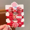 Cuerda para el pelo Roja de Año Nuevo Ankora para Niños Niñas Lazo para el Pelo Lindo Goma Elástica Lazo para el Pelo Cuerda para el Pelo de Niñas Diadema