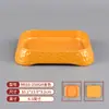 Mesa de Hot Pot Rústica Estilo Hombre Derretido, Tazones de Cerámica Melamínica Resistentes a la Rotura, Platos para Aceite y Platos para Carne de Res Fresca