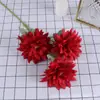 Salón de Bodas Flores Artificiales Rojas Hortensia Borgoña Rosa Material de Flores para Boda Decoración de Guía de Carretera Decoración de Ingeniería de Ventanas
