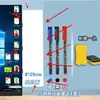 Pizarra magnética borrable para el lateral de la pantalla del ordenador, tablero de notas con clip para el lateral del monitor