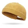 Nuevo Gorro de Algodón Lavado para Primavera y Otoño para Parejas, Gorro Tang de Top Suave Hip-Hop Urbano, Versátil Gorro de Propietario para Hombre para Todas las Estaciones, Transfronterizo