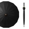 Guarda-chuva de 16 Varetas com Cabo Longo para Homens, Guarda-chuva Grande Automático Especial para Tempestades, Reforçado, Forte, Resistente ao Vento, Logotipo, Haste Reta, Guarda-chuva Grande para Homens
