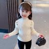 [En stock, suéter para niñas, suéter para niños de otoño e invierno, suéter para niñas, ropa de otoño de estilo occidental, suéter de punto bajo para niños]