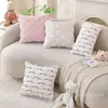 Funda de Almohada Conejo de Pascua Transfronteriza, Cojín Largo de Felpa Estilo Ins, Divertida Decoración Festiva, Funda de Almohada para Sofá, Peluche
