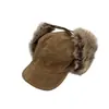 Sombrero Lei Feng de Gamuza Estilo Japonés Otoño e Invierno, Tendencia Retro, para Hombres y Mujeres, Cálido, a Prueba de Viento y Frío, con Orejeras de Felpa